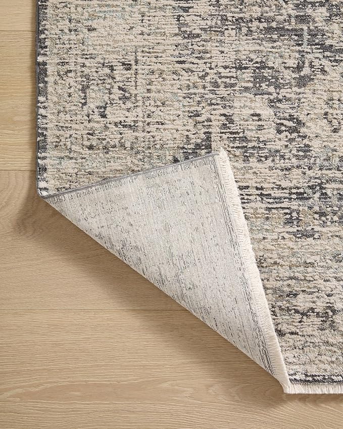Loloi Amber Lewis Alie Collection ALE-05 Charcoal/Beige 2'-7'' x 12'-0'', .13'' Pile Height, Runner Rug