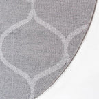 Rugs.com Lattice Frieze Collection Rug – 5' x 8' Oval Dark Gray Medium Rug Perfect for Living Rooms, Large Dining Rooms, Open Floorplans