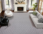 ANSSO 5x7 Wool Rugs for Living Room,80% Merino Wool and 20% Cotton Soft Tufted Area Rug with Cotton Non-Slip Backing,Large Area Rug for Bedroom Bedroom, Dining and Home Office (Deep Gray)