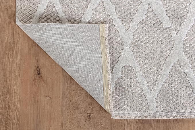 Modern Indoor Rug Diamond 2x7 Area Rugs for Living Room Luxury Kitchen Bedroom Durable Soft Geometric Durable Low and High Pile Stain Resistant Non Shedding Area Carpet 2x7