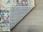 GLN Rugs Traditional Collection - Machine Washable Area Rug, Traditional Washable, Non Slip, Low Pile Chenille Rug, Living Room, Bedroom, Kitchen Rug (8' x 10' Light Blue)