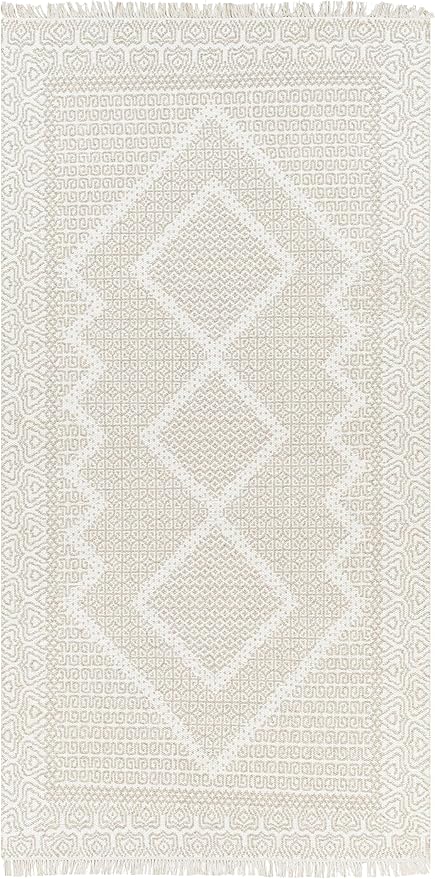 Mark&Day Wool Rugs, 5x7 Nishnabotny Cottage Medium Beige Area Rug, Beige Carpet for Living Room, Bedroom or Kitchen (5' x 7'6")