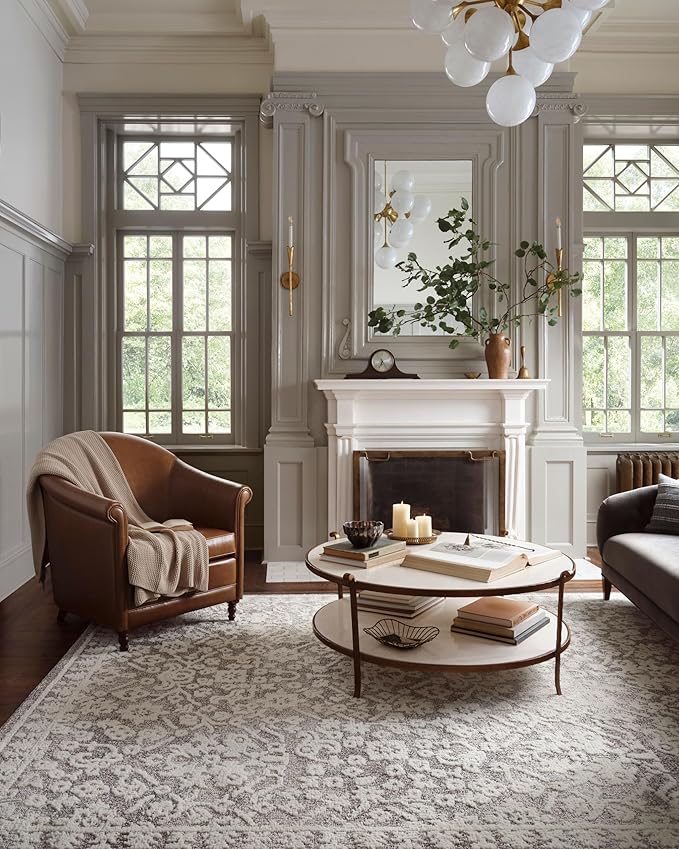 Loloi Magnolia Home by Joanna Gaines Gigi Collection GIG-01 Grey/Ivory 2'-7" x 10'-0" Runner Rug