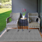 Ottomanson 2' x 6' Hallway Runner with Scraper Pile - Extra Durable Non-Slip Rug Mat for Indoor & Outdoor Use - Ideal for Kitchen, Entryway, Patio & Garage - High-Traffic Carpet, Gray