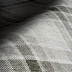Dash & Albert Andri Plaid Black Machine Washable Rug, 9.5 X 13.5 Feet, Black/White Plaid Pattern