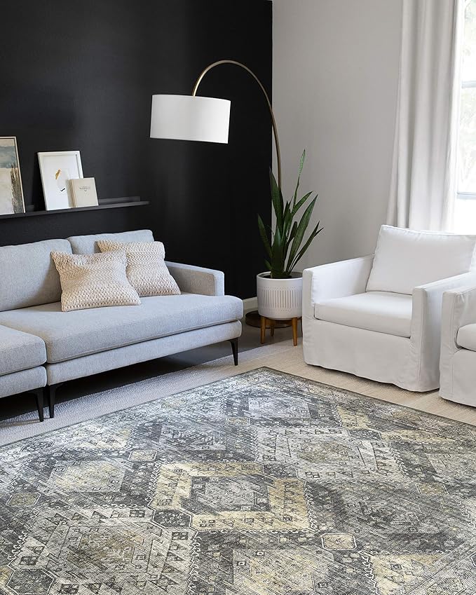 Loloi Skye Collection SKY-09 Graphite/Silver 9'-0" x 12'-0" Area Rug