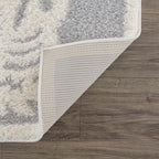 Hauteloom Tilos Moroccan Farmhouse Living Room Bedroom Nursery Shag Area Rug - Shaggy Carpet - Tiger Pattern - High Plush Pile - Light Grey, Beige, Cream - 5'3" x 7'