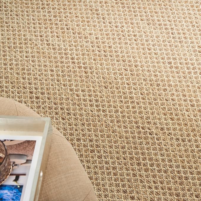 Nourison Home Courtyard Jute 4' x 6' Area Rug - Easy Clean, Non Shedding, Bed Room, Living Room, Dining Room, Kitchen (4' x 6')