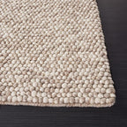 SAFAVIEH Area Rug 3x5 - Natura Collection - Beige, Handmade Wool Blend, Textured Design, Ideal for Living Room, Bedroom, Dining Space (NAT620B)
