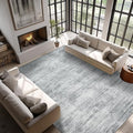 8x10 Area Rugs for Living Room Minimalist Gray Abstract Modern Rug for Hardwood Floor Protector Non Slip Washable Light Grey Carpet for Bedroom Offic 8 x 10