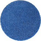 Unique Loom Solid Shag Collection Area Rug (4' 1" Round, Periwinkle Blue)