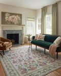 Loloi Rifle Paper Co. Rosa Collection RSA-01 Ivory 2'-6" x 9'-6" Runner Rug