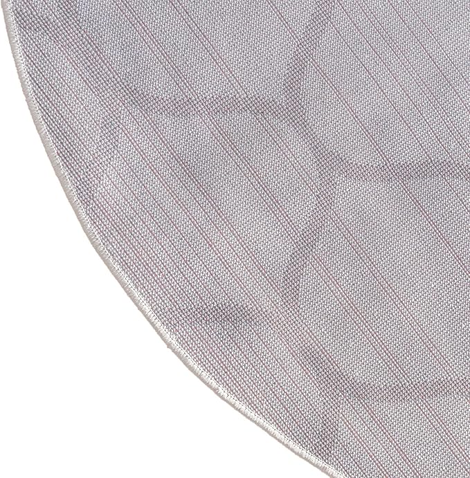 Rugs.com Lattice Frieze Collection Rug – 4' x 6' Oval Ivory Medium Rug Perfect for Living Rooms, Large Dining Rooms, Open Floorplans