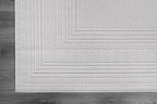 Micro Loop Indoor Rug White 6x9 Boho Geometric Neutral Area Rugs for Living Room Soft Luxury Modern Low and High Pile Durable Stain Resistant Non-Shedding Indoor Area Carpet 6 x 9