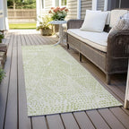 Addison Rugs Chantille ACN591 Aloe 2'3" x 7'6" Indoor Outdoor Hallway Runner Rug, Stain Resistant Washable Kitchen Area Carpet for Bathroom, Laundry and Bedroom Rug