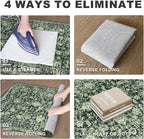 KILOCOCO Hallway Runner 2x5 Kitchen Runner Rug Printed Vintage Floral Washable Non-Slip Runners for Hallways Laundry Room Rugs Distressed Boho Rug Runners for Bedroom, Green