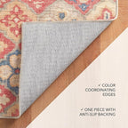 Dash and Albert Pali Machine Washable Area Rug - 2' x 3' Multicolor - Geometric Accent Rug - Anti-Slip Backing, Lightweight, Machine Washable, High Traffic Areas Kitchen, Mudroom, Laundry Room