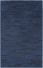 Nourison Home Nourison Essentials Midnight Blue 3' x 5' Area Rug - Easy Clean, Non Shedding, Bed Room, Living Room, Dining Room, Kitchen (3' x 5')