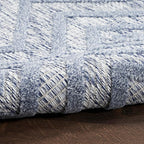 Nourison Home Versatile Denim Blue 7' x 10' Area Rug - Easy Clean, Non Shedding, Bed Room, Living Room, Dining Room, Kitchen (7' x 10')