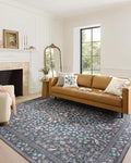 Loloi Rifle Paper Co. Maison Collection MAO-01 Nightingale Black 7'-6" x 9'-6", .19" Pile Height, Area Rug