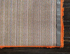 Unique Loom Solid Shag Collection Area Rug (10' x 13' Rectangle, Tiger Orange)