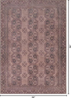 Kuden 2x3 Small Rug, Machine Washable, Non-Slip Backing, Vintage Style, Soft, Low Pile, Area Rugs for Entryway Kitchen Indoor Entrance