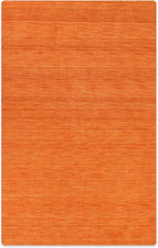 Rugsotic Carpets Hand Knotted Gabbeh Wool 9'x12' Area Rug Solid Orange L00111