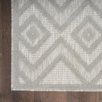 Nourison Home Versatile Silver Grey 9' x 12' Area Rug - Easy Clean, Non Shedding, Bed Room, Living Room, Dining Room, Kitchen (9' x 12')