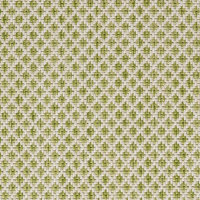 Nourison Home Courtyard Ivory Green 8' x Round Area Rug - Easy Clean, Non Shedding, Bed Room, Living Room, Dining Room, Kitchen (8' x Round)