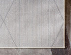 Unique Loom Trellis Frieze Collection Area Rug - Geometric (2' x 8' 8" Runner, Ivory/ Gray)