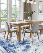 VEVOR 5 x 7 ft Area Rug Large Washable Rug Non-Slip and Tear-Resistant Soft Carpet Pet & Child Friendly Modern Area Rugs Indoor Mat for Bedroom Office Living Room Kids Room Entryway Blue