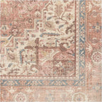 RUGGABLE Washable Area Rug – Kamran Rose Pink 9x12, Stain-Resistant, Non-Slip – Large Machine Washable Rugs for Living Room, Bedroom, Hallway, Entryway & Office–with Cushioned Pad