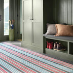 Dash & Albert Ranch Stripe Machine Washable Rug, 3 X 5 Feet, Multi Stripe Pattern