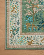 Loloi Rifle Paper Co. Canopy Collection CNP-02 Sage/Blush 2'-3" x 5' Accent Rug