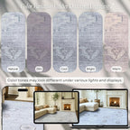 Fame Rugs Turkish Rug. Washable Vintage Oriental Antique Inspired Traditional Doormat Small Modern Area Rugs Luxury Entryway Entry Bedroom Bathroom Kitchen (393VG, 2'5 x 13'1)