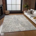 Addison Rugs Chantille ACN591 Ivory 5' x 7'6" Indoor Outdoor Area Rug, Easy Clean, Machine Washable, Non Shedding, Bedroom, Living Room, Dining Room, Kitchen, Patio Rug