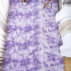 Andency 8x10 Area Rugs for Living Room, Non-Slip Fluffy Soft Large Shag Bedroom Carpet, Tie-Dyed Purple Big Indoor Thick Nursery Rug for Kids Dorm Home Decor Aesthetic