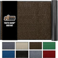 GORILLA GRIP Waterproof Traffic Guard Door Mat, Heavy Duty Entryway Mats, Strong Rubber Back Commercial Utility Rugs for Office Hallway, Garage Floor and Home, Low Profile Carpet Runner, 29x17, Brown