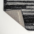 JONATHAN Y Khalil Modern Berber Stripe Black/Cream Indoor Area Rug, 3x5, Contemporary, Bohemian, Easy-Cleaning for Living Room, Bedroom, Kitchen, Pet Friendly, Non-Shedding (MOH207F-3)
