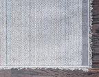 Unique Loom Solid Shag Collection Area Rug (6' 1" x 9' Rectangle, Cloud Gray)