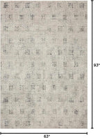 Loloi Kamala Collection KAM-01 Grey/Graphite 5'-3" x 7'-9" Area Rug