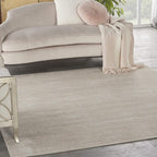 Nourison Home Nourison Essentials Ivory Beige 5' x Square Area Rug - Easy Clean, Non Shedding, Bed Room, Living Room, Dining Room, Kitchen (5' x Square)