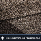 PURRUGS Dirt Trapping Door Mat 24" x 60", Non-Slip/Skid Machine Washable Entryway Rug, Shoes Scraper, Throw Rug, Super Absorbent Area Rug for Muddy Wet Shoes and Paws, Grayish Brown & Coffee