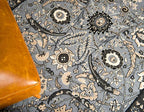 Unique Loom Espahan Collection Area Rug - Cape Cod (4' 1" x 6' 1" Rectangle, Dark Gray/ Black)