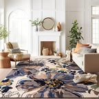 Rugshop Cream Bright Flowers Non Slip Non-Shedding Area Rug for Living Room, Dining Room and Large Spaces, 12' x 15'