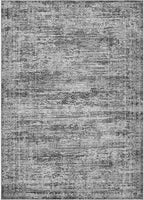 5x7 Area Rug Living Room Rugs - Washable Neutral Modern Abstract Soft Thin Rug Indoor Floor No Slip Rug Carpet for Bedroom Under Dining Table Home Office Decor - Dark Gray