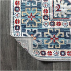 JONATHAN Y Modern Vintage Medallion Blue/Light Grey Runner Rug, 2x8, Country, Floral, Easy-Cleaning for Living Room, Bedroom, Kitchen, Pet Friendly, Non-Shedding (MDP108A-28)