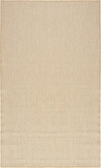 Nourison Home Courtyard Natural 2' x 3' Area Rug - Easy Clean, Non Shedding, Bed Room, Living Room, Dining Room, Kitchen (2' x 3')
