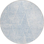 Addison Rugs Chantille ACN591 Denim 8' x 8' Indoor Outdoor Round Rug, Easy Clean, Machine Washable, Non Shedding, Bedroom, Living Room, Dining Room, Kitchen, Patio Rug
