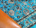 Unique Loom Sialk Hill Collection Area Rug - Washington (5' 3" x 8' Rectangle Turquoise/Black)
